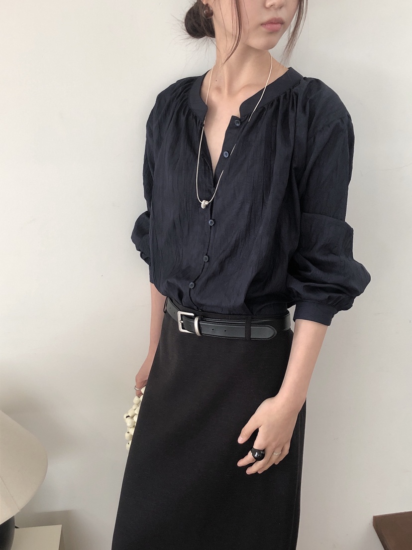 LE BUTTER韓國直郵㊣東大門實拍女裝新品休閑人氣襯衫蕾絲衫LE BUTTER襯衫/蕾絲衫圖色2