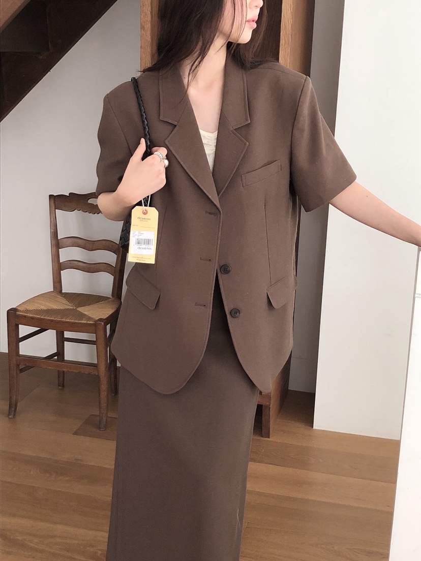 LE BUTTER韓國直郵㊣女裝新品25春夏時尚人氣推薦夾克亞麻LE BUTTER夾克