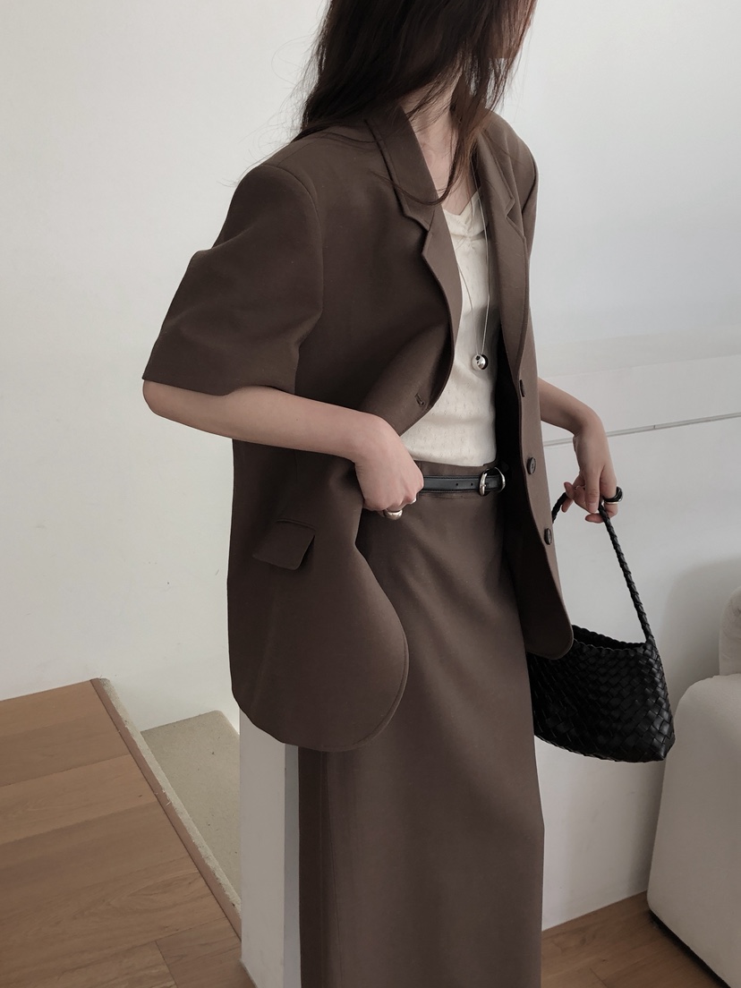 LE BUTTER韓國直郵㊣女裝新品25春夏時尚人氣推薦夾克亞麻LE BUTTER夾克