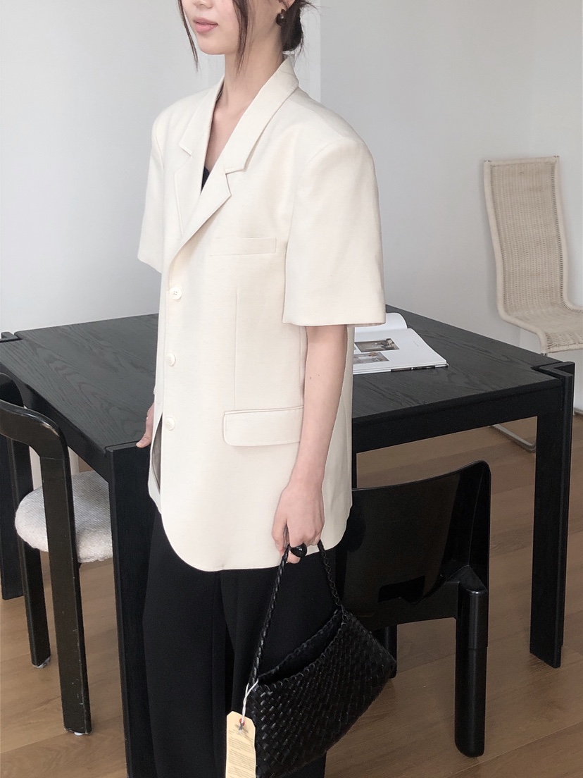 LE BUTTER韓國直郵㊣女裝新品25春夏時尚人氣推薦夾克亞麻LE BUTTER夾克