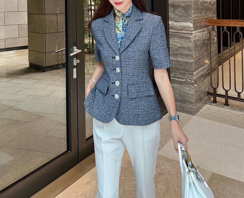 AWESOME-L東大門實拍女士新款真品時尚推薦熱賣夾克粗花呢AWESOME-L夾克