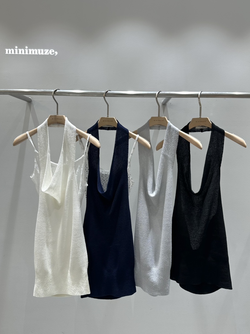 MINIMUZE韓國直郵女裝新品25春夏熱賣職業時尚真品吊帶背心MINIMUZE吊帶/背心