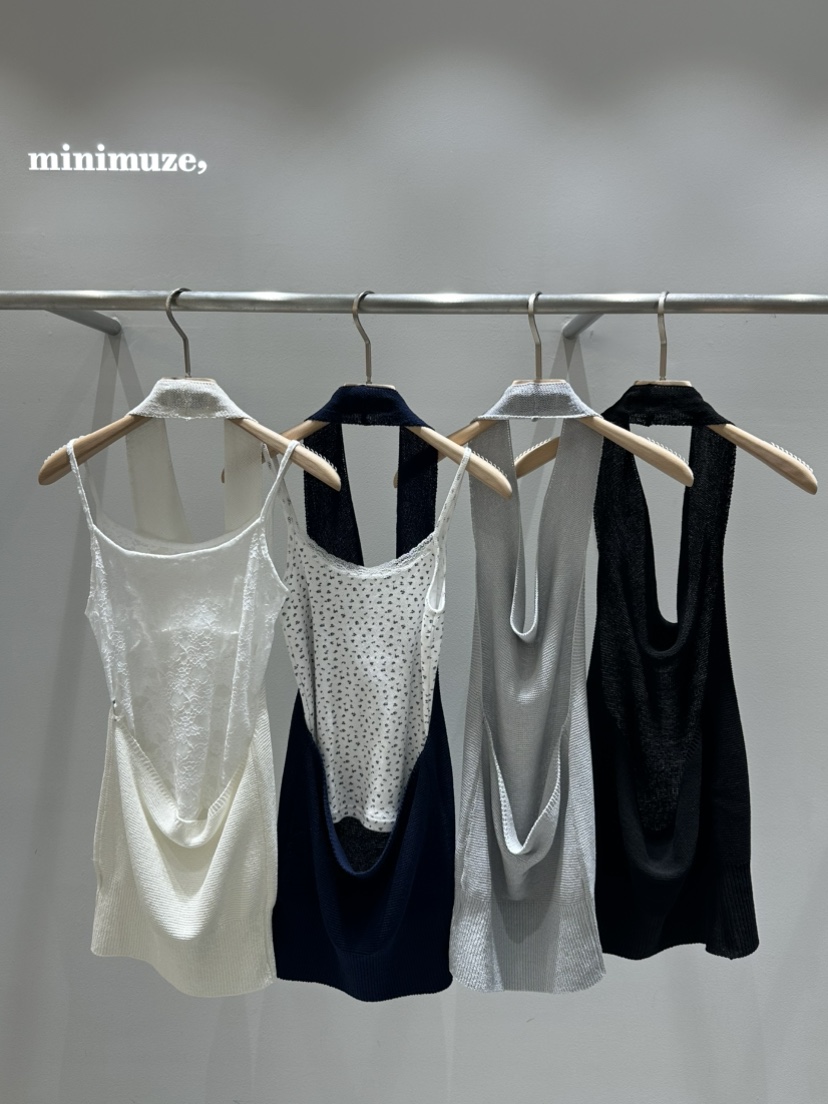MINIMUZE韓國直郵女裝新品25春夏熱賣職業時尚真品吊帶背心MINIMUZE吊帶/背心