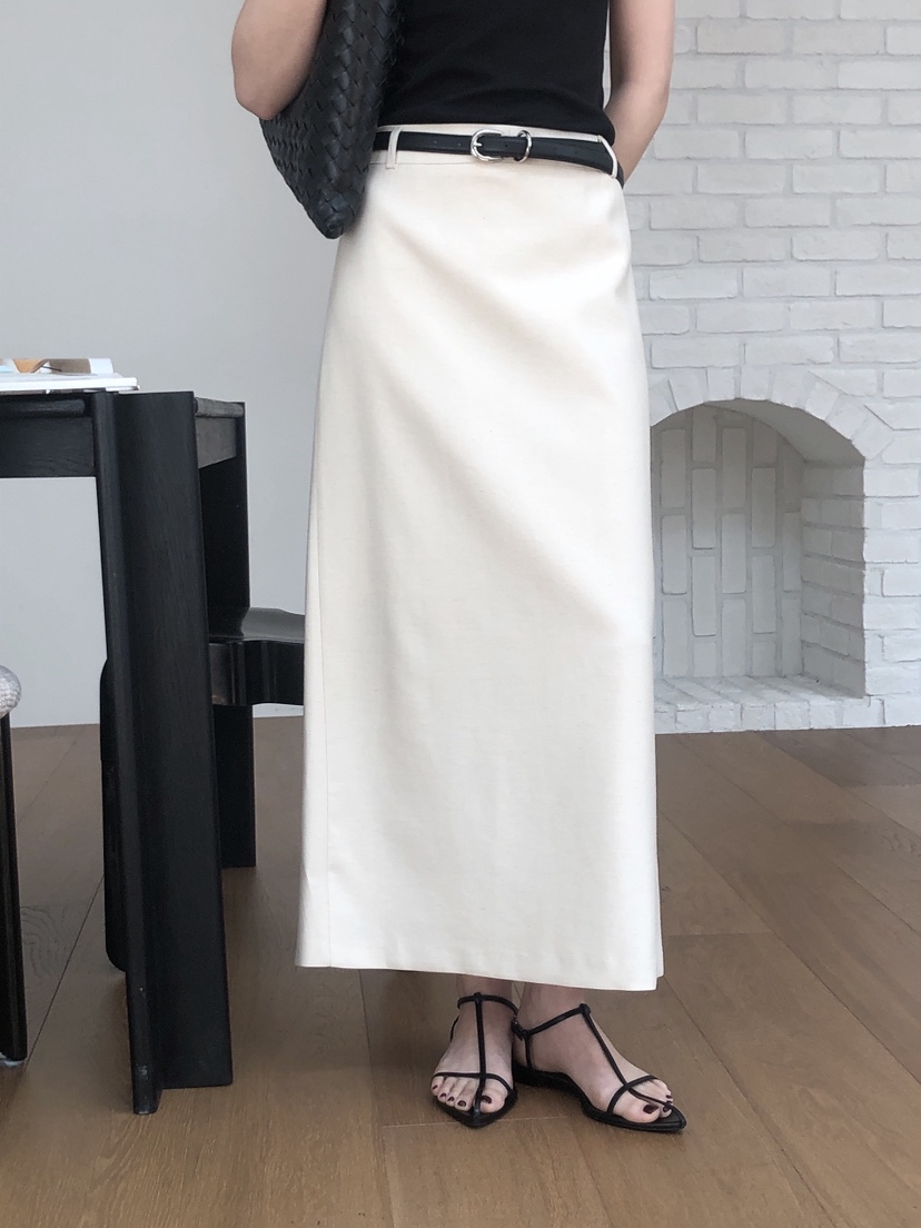 LE BUTTER東大門實拍女士新款熱賣真品人氣25春夏長裙不含腰帶LE BUTTER長裙