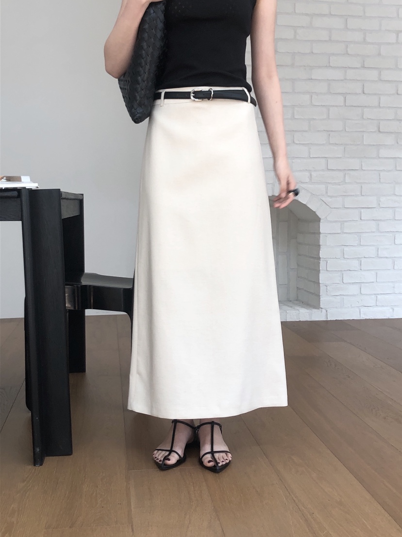 LE BUTTER東大門實拍女士新款熱賣真品人氣25春夏長裙不含腰帶LE BUTTER長裙
