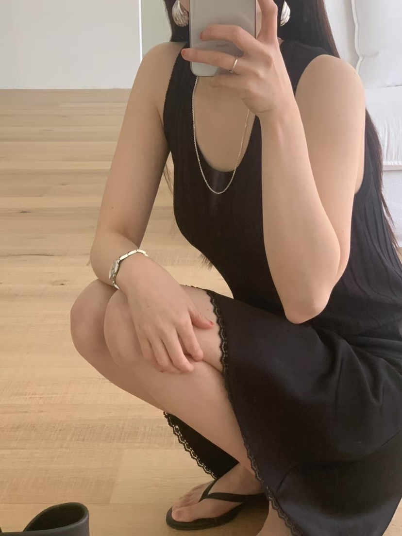 TAF韓國㊣直郵東大門代購女裝新款熱賣人氣時尚吊帶背心亞麻TAF吊帶/背心