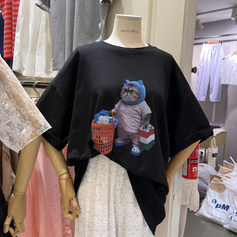 DAISY DRESS韓國直郵㊣女裝新款25春夏熱賣時尚人氣休閑T恤DAISY DRESST恤圖色2