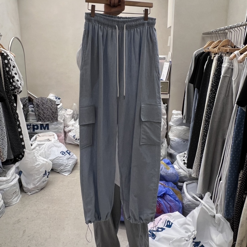 BREEZE直郵韓國代購㊣女裝新品人氣熱賣休閑休閑褲工裝褲亞麻BREEZE休閑褲