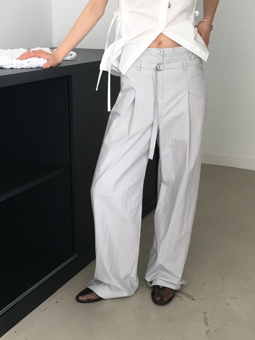 MONDAYMORING東大門代購女士新款25春夏人氣熱賣休閑褲含腰帶MONDAYMORING休閑褲