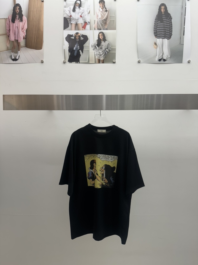 AMOOD東大門實拍女裝新品時尚熱賣人氣25春夏真品休閑職業T恤AMOODT恤圖色3