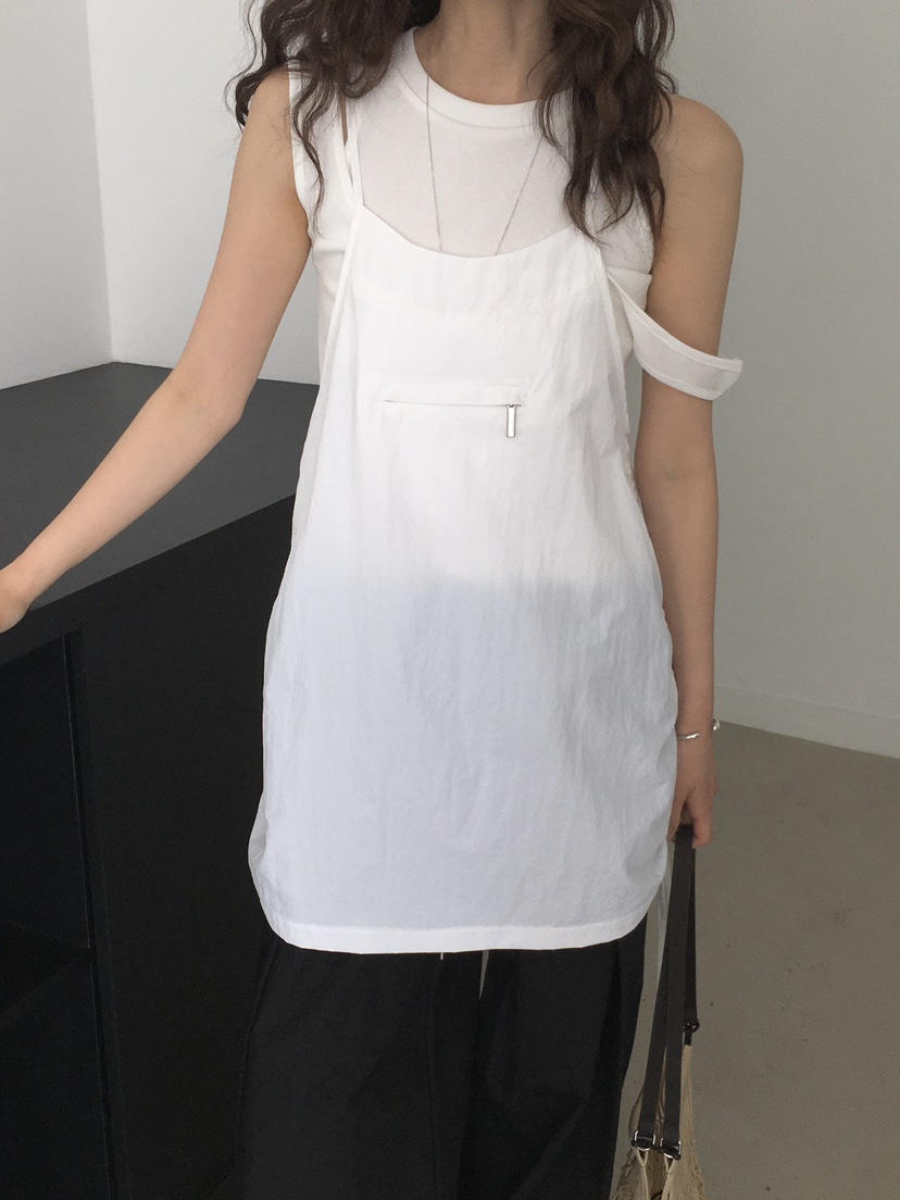 MONDAYMORING韓國直郵女裝新款25春夏真品推薦吊帶背心雙面MONDAYMORING吊帶/背心