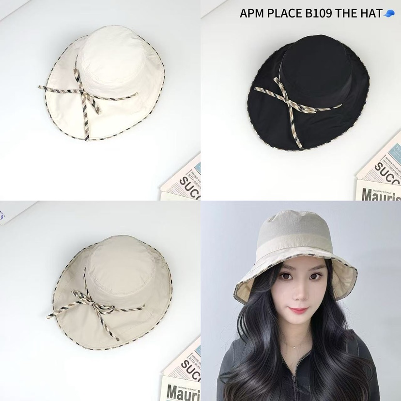 THE HAT-P東大門直郵女裝新品推薦職業休閑帽子漁夫帽格紋THE HAT帽子