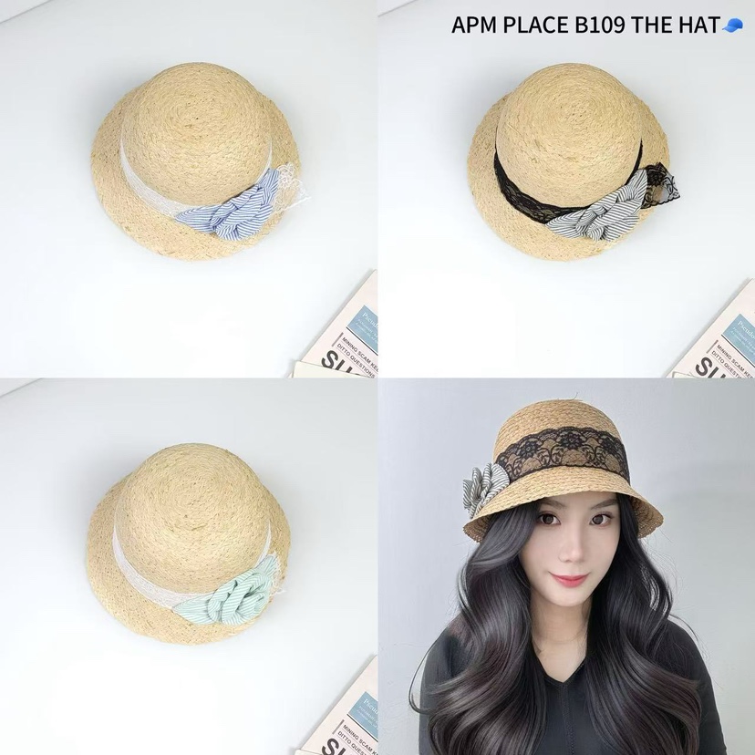 THE HAT-P韓國直郵女士新款25春夏職業熱賣推薦帽子蕾絲花THE HAT帽子