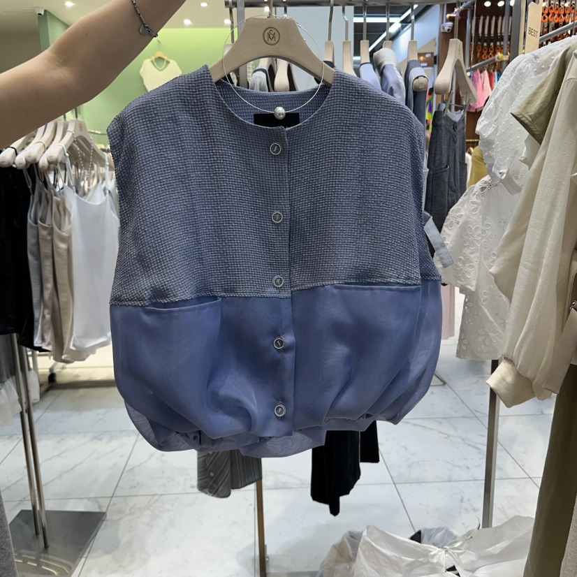 THE MOST-Q東大門實拍女裝新款熱賣真品時尚休閑推薦馬甲THE MOST馬甲圖色2