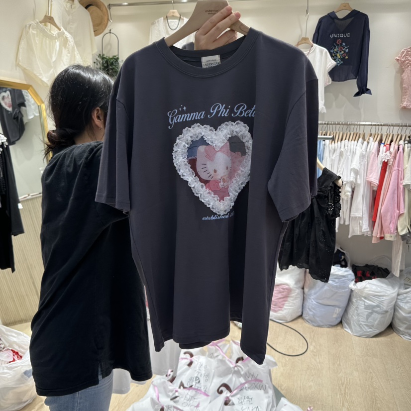 UNDERSTAR_VINTAGE東大門直郵女裝新品人氣熱賣時尚真品T恤UNDERSTAR_VINTAGET恤圖色2