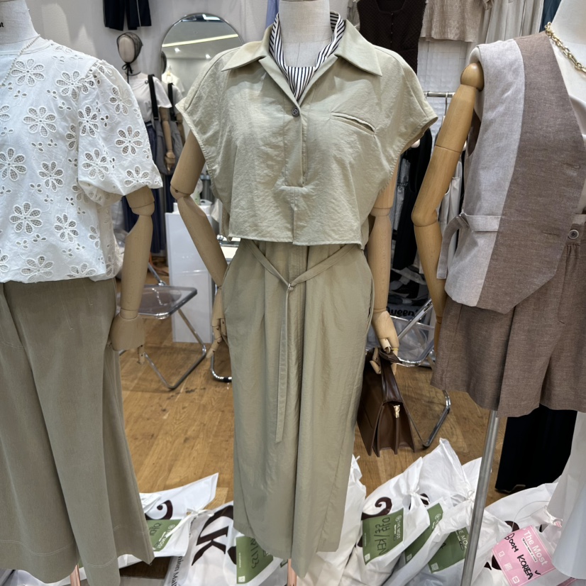 THE MOST-Q韓國代購女士新品職業熱賣時尚25春夏休閑連衣裙THE MOST連衣裙圖色1