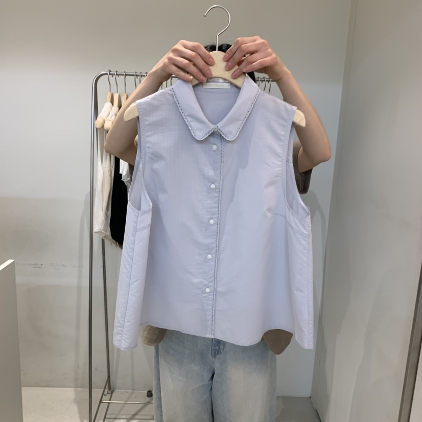 OUTRENE東大門實拍女士新品推薦熱賣真品25春夏休閑襯衫蕾絲衫OUTRENE襯衫/蕾絲衫圖色2