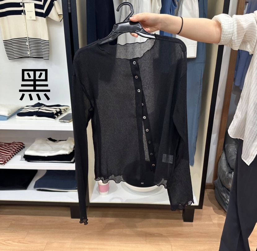 MUYBIEN韓國直郵女士新品真品休閑推薦熱賣針織衫不含內搭透視MUYBIEN針織衫圖色3