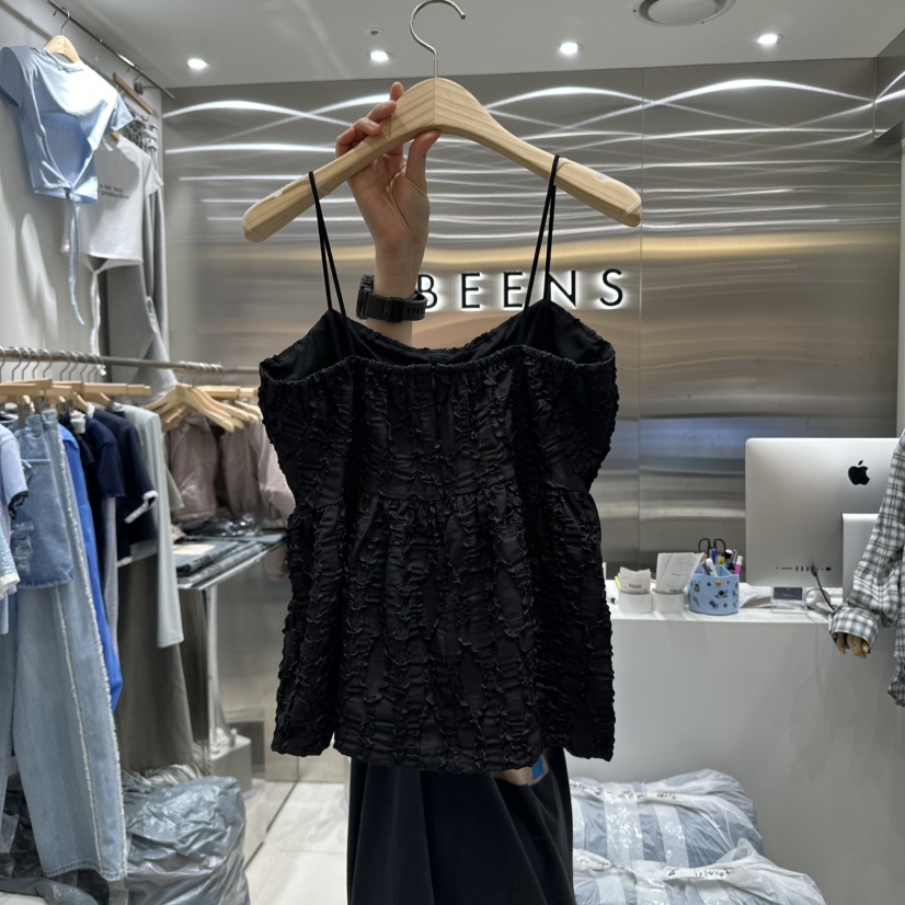 BEENS韓國代購女裝新品時尚推薦25春夏真品休閑人氣吊帶背心BEENS吊帶/背心