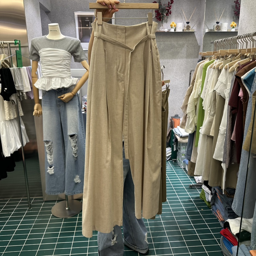 BABYTOUCH東大門代購女士新品真品熱賣時尚休閑休閑褲含腰帶BABYTOUCH休閑褲圖色2