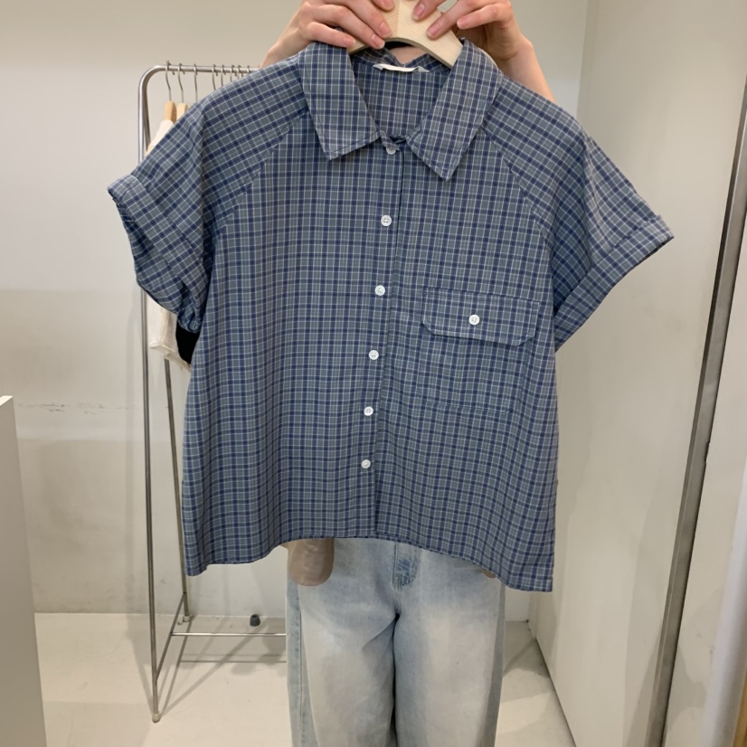 OUTRENE東大門代購女士新款25春夏熱賣休閑時尚推薦襯衫蕾絲衫OUTRENE襯衫/蕾絲衫圖色2