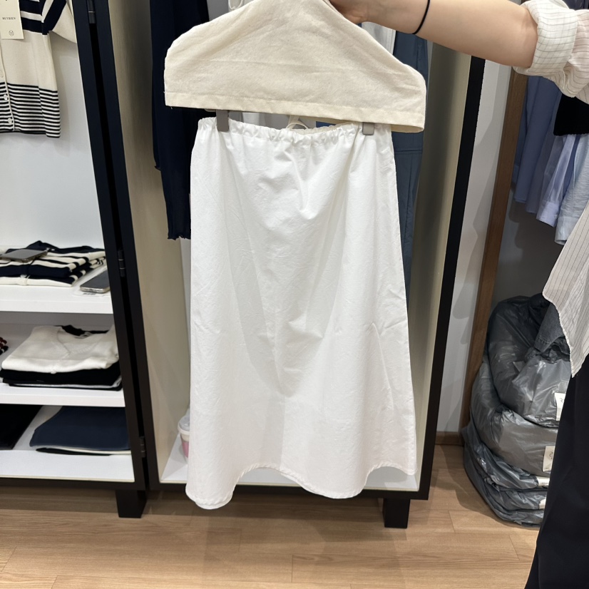 MUYBIEN東大門實拍女士新品休閑25春夏人氣時尚職業長裙棉質MUYBIEN長裙