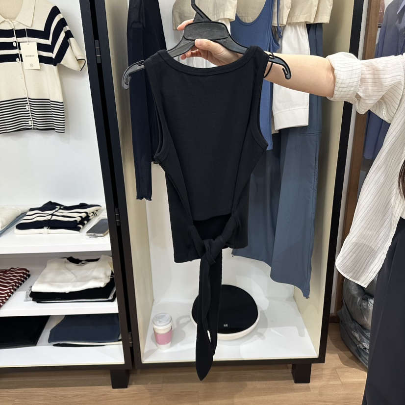 MUYBIEN東大門實拍女士新款人氣熱賣時尚真品25春夏吊帶背心MUYBIEN吊帶/背心
