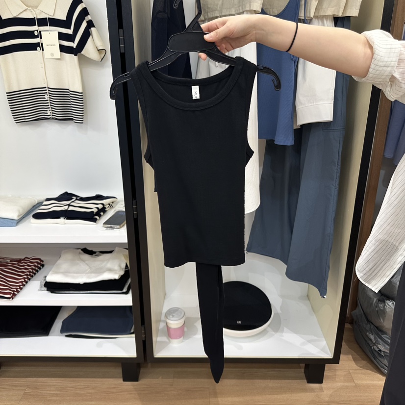 MUYBIEN東大門實拍女士新款人氣熱賣時尚真品25春夏吊帶背心MUYBIEN吊帶/背心圖色2