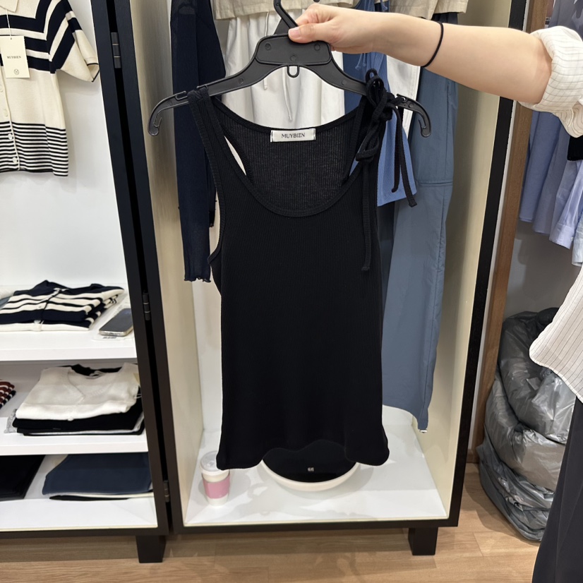 MUYBIEN韓國代購女士新品真品25春夏時尚休閑職業人氣吊帶背心MUYBIEN吊帶/背心圖色4
