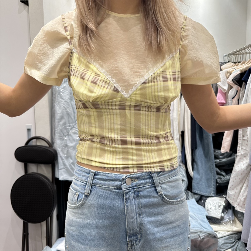 BERTHA東大門代購女士新品推薦休閑25春夏職業真品吊帶背心BERTHA吊帶/背心