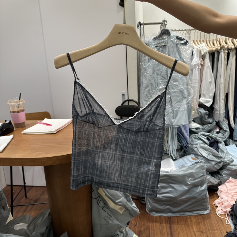 BERTHA東大門代購女士新品推薦休閑25春夏職業真品吊帶背心BERTHA吊帶/背心圖色3