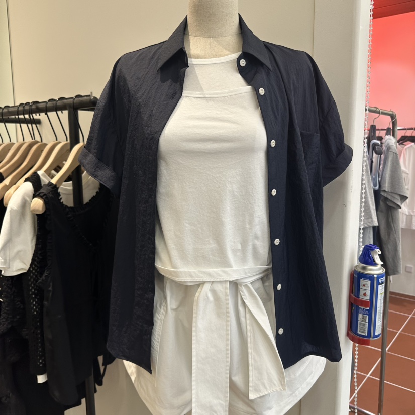 ORE-P東大門代購女士新品休閑真品25春夏時尚職業襯衫蕾絲衫ORE襯衫/蕾絲衫圖色3