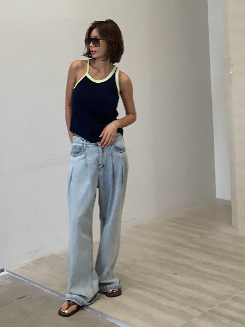 PARIS MATCH韓國直郵㊣東大門實拍女裝新品推薦人氣吊帶背心PARIS MATCH吊帶/背心