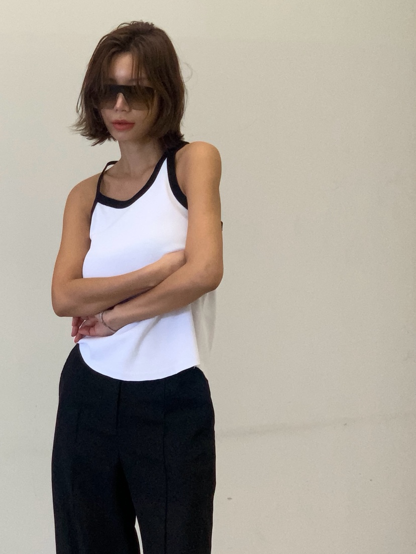 PARIS MATCH韓國直郵㊣東大門實拍女裝新品推薦人氣吊帶背心PARIS MATCH吊帶/背心