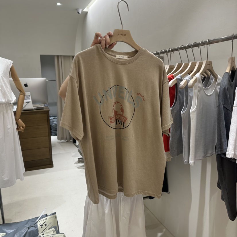 A WANT韓國代購女士新品真品推薦休閑熱賣職業時尚25春夏T恤A WANTT恤圖色3