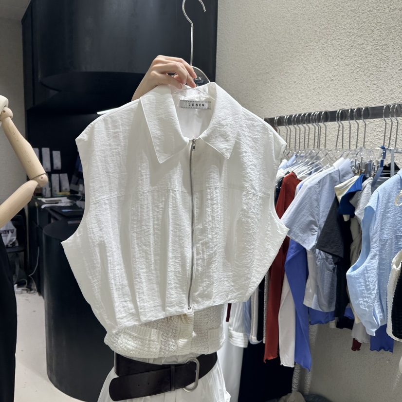 LESSEN東大門代購女裝新品時尚真品25春夏熱賣推薦職業馬甲LESSEN馬甲圖色2