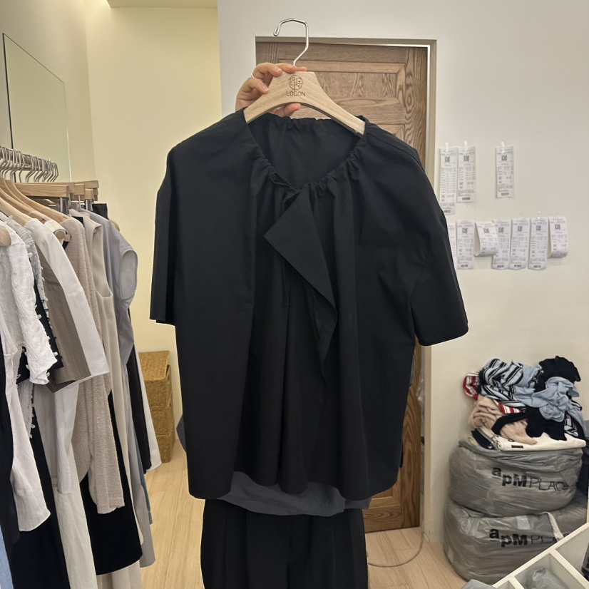 LOGON東大門直郵女士新款25春夏人氣推薦真品時尚襯衫蕾絲衫LOGON襯衫/蕾絲衫圖色2