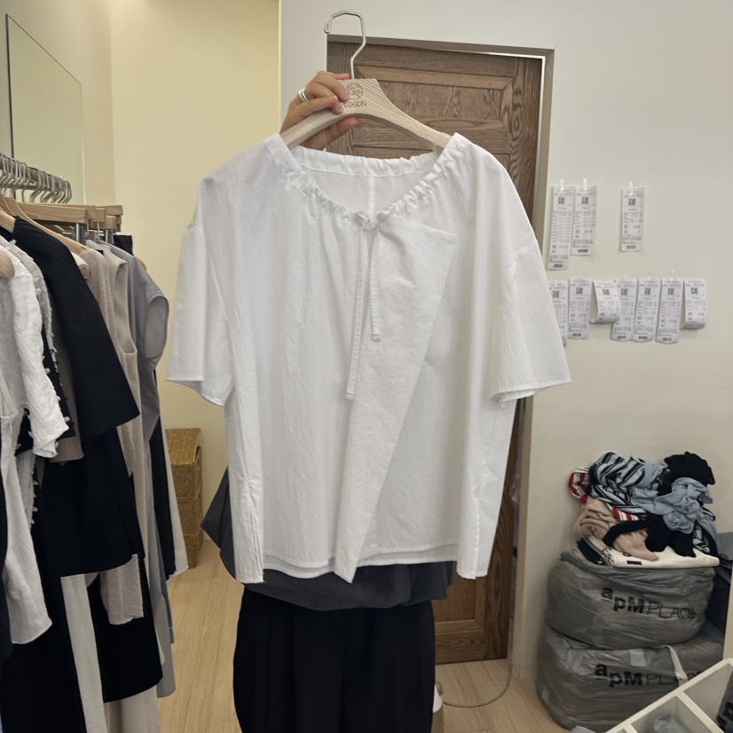 LOGON東大門直郵女士新款25春夏人氣推薦真品時尚襯衫蕾絲衫LOGON襯衫/蕾絲衫圖色3