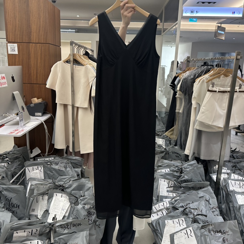 MER東大門代購女士新款25春夏推薦職業休閑時尚真品人氣連衣裙MER/ANGELO BIANCO連衣裙圖色2
