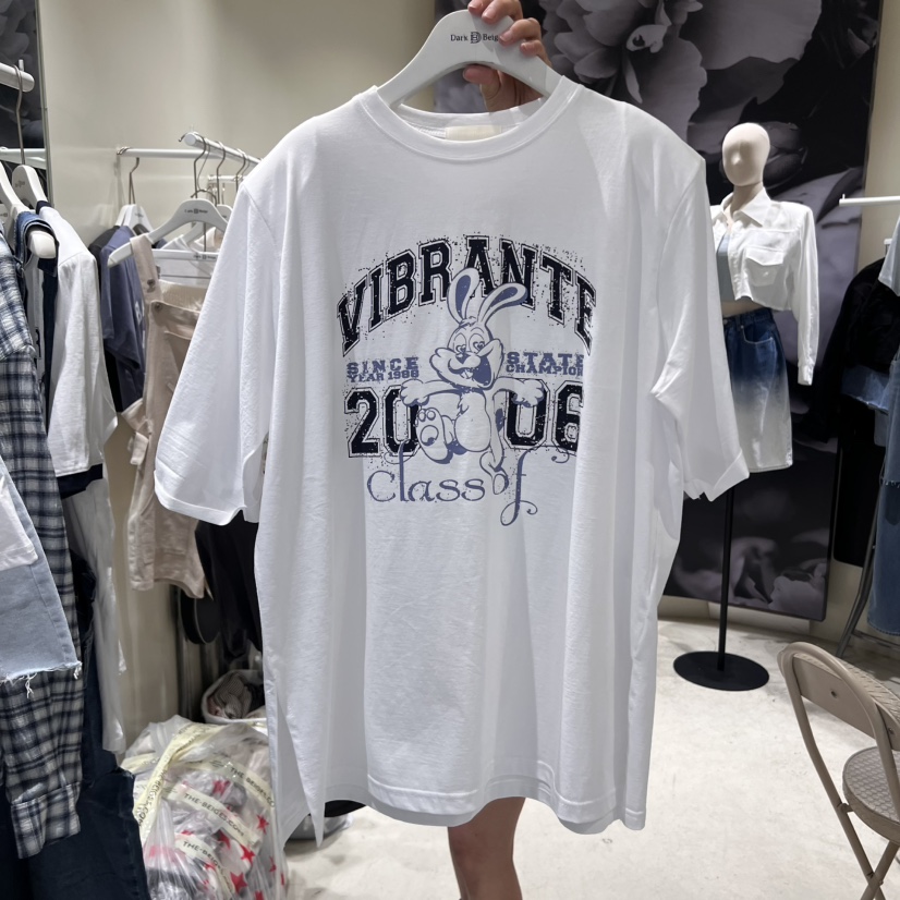 DARKBEIGE東大門實拍女士新品25春夏人氣真品推薦休閑T恤兔子DARK BEIGET恤