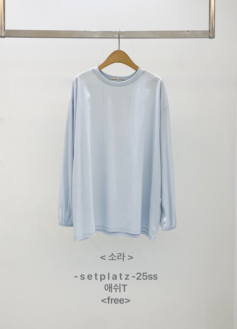 SETPLATZ韓國直郵女裝新品人氣推薦熱賣時尚25春夏職業長袖T恤PLATZCLASSIC長袖T恤圖色3
