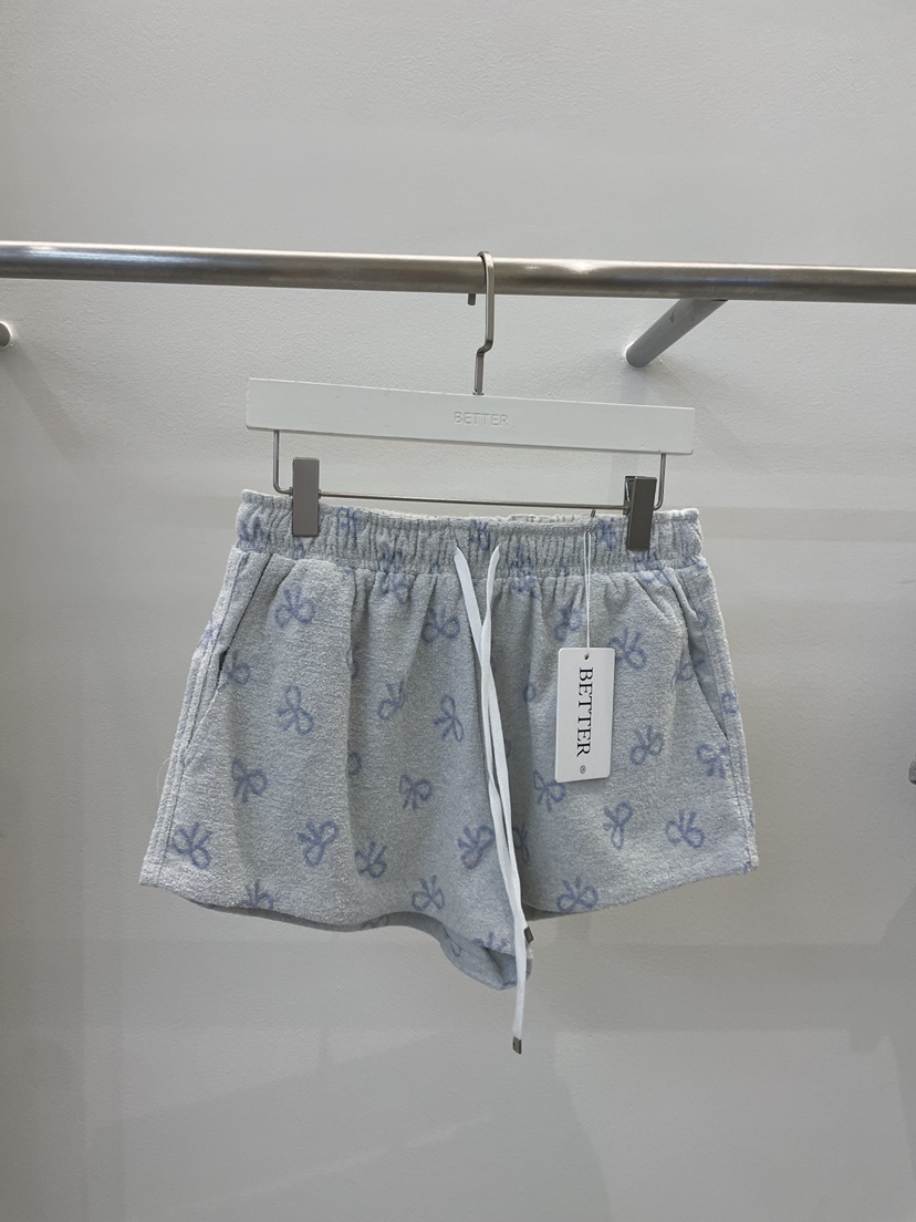 BETTER韓國直郵女裝新品推薦25春夏職業休閑真品短褲毛圈布BETTER短褲