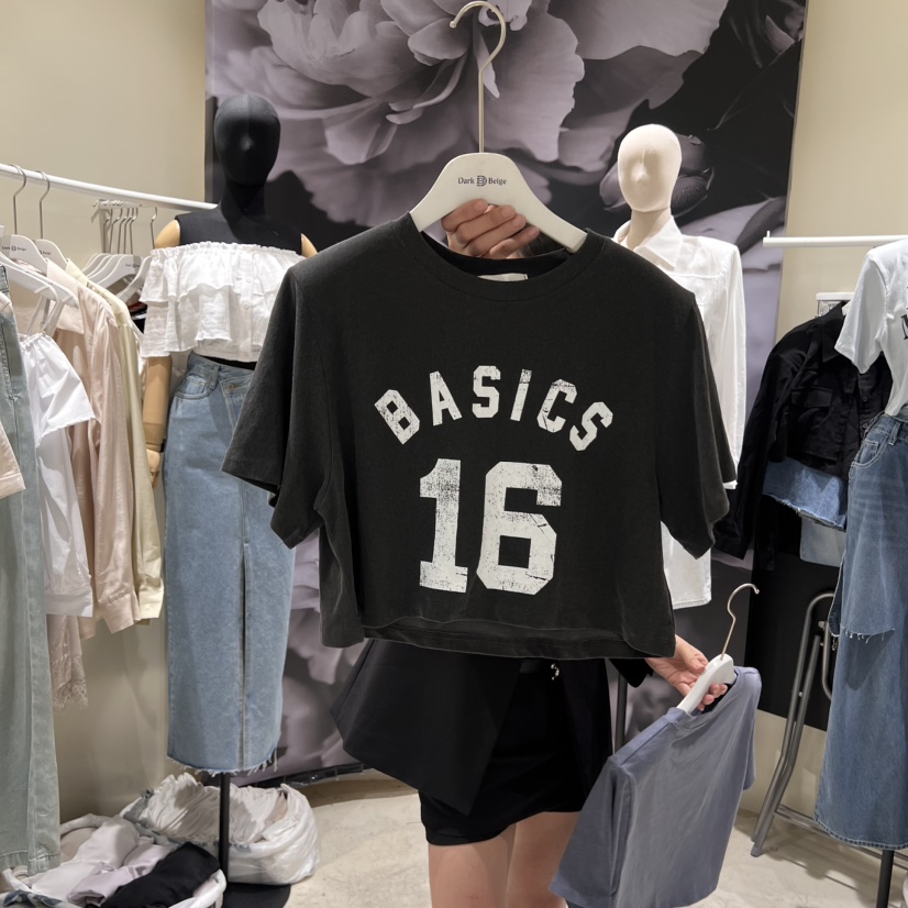 DARKBEIGE東大門代購女士新品真品時尚人氣職業推薦25春夏T恤DARK BEIGET恤圖色3