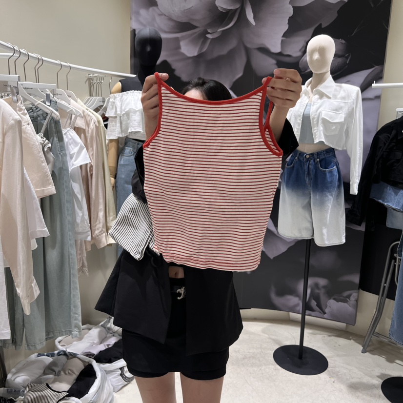 DARKBEIGE韓國直郵女裝新品休閑25春夏時尚人氣真品吊帶背心DARK BEIGE吊帶/背心圖色2