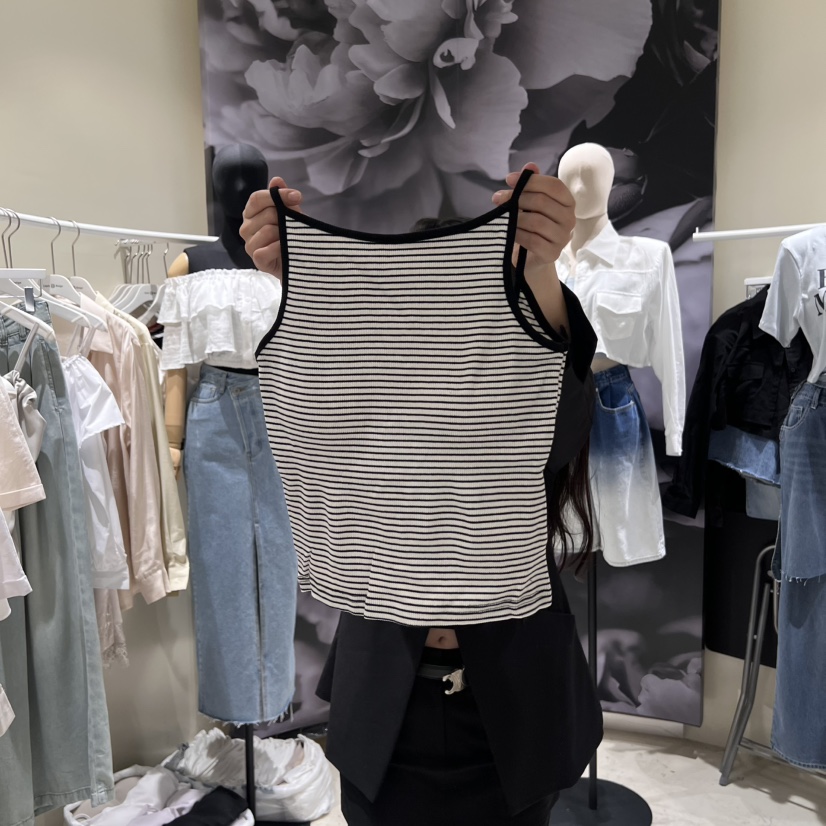 DARKBEIGE韓國直郵女裝新品休閑25春夏時尚人氣真品吊帶背心DARK BEIGE吊帶/背心圖色3