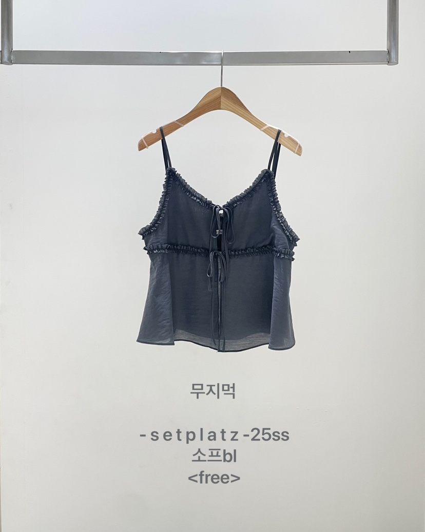 SETPLATZ東大門直郵女裝新款25春夏職業休閑熱賣吊帶背心柔軟PLATZCLASSIC吊帶/背心圖色5實際價格34000