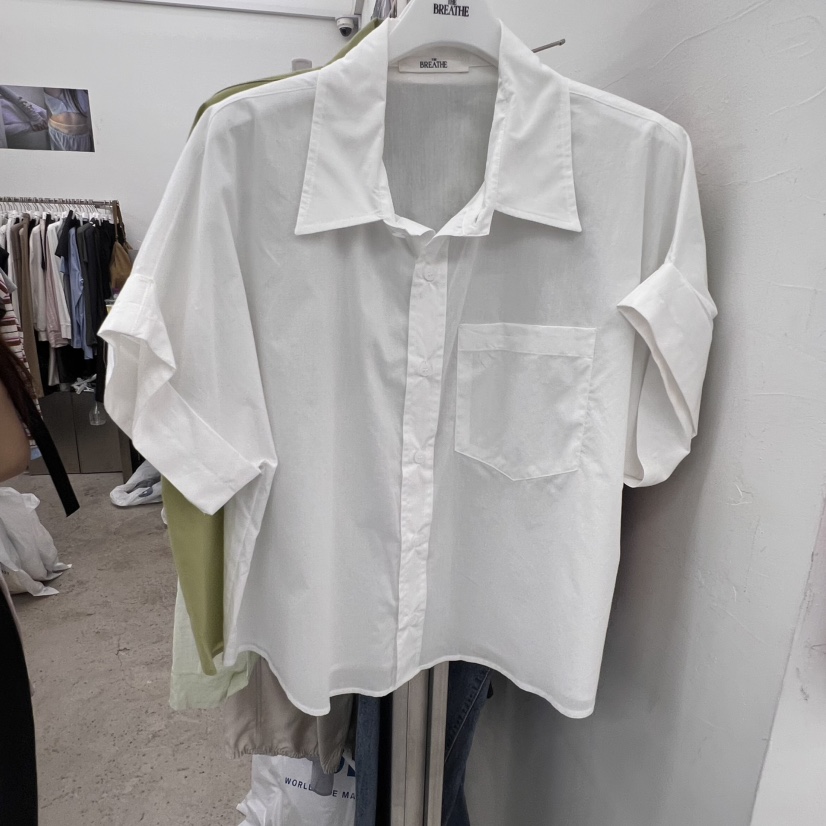 BREATHE韓國直郵女士新品休閑人氣時尚25春夏熱賣襯衫蕾絲衫BREATHE襯衫/蕾絲衫