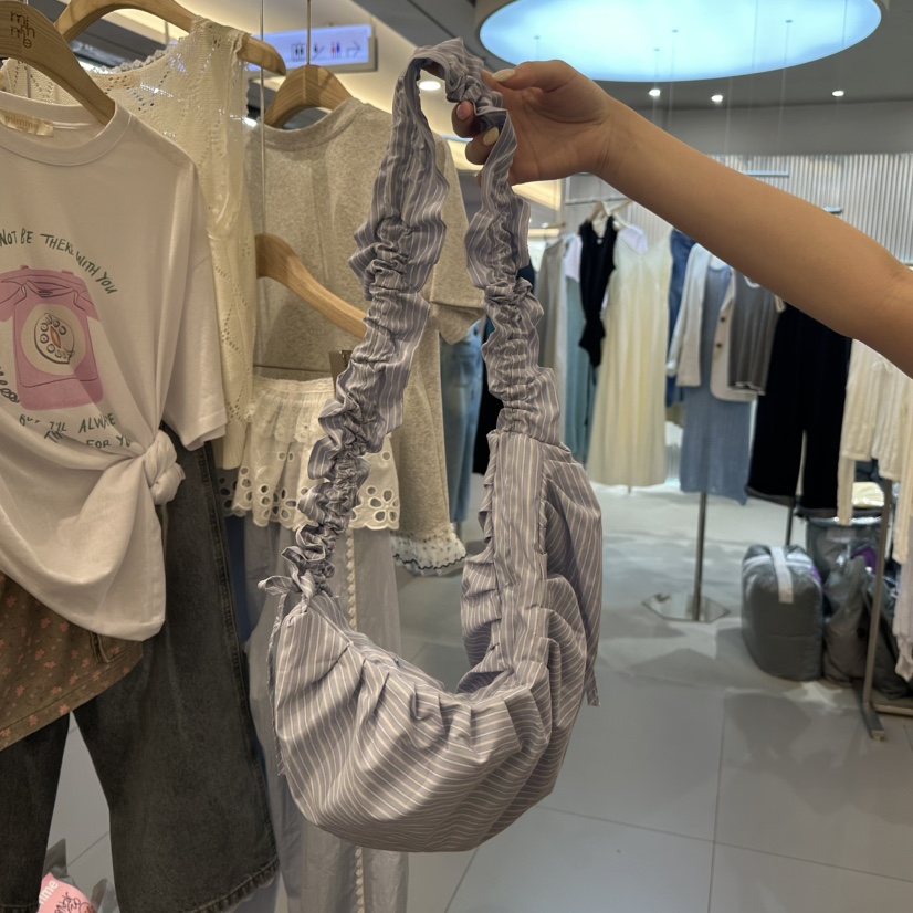 MIMME東大門實拍女裝新品真品休閑時尚職業25春夏單肩斜跨包條紋MIMME單肩/斜跨包圖色2