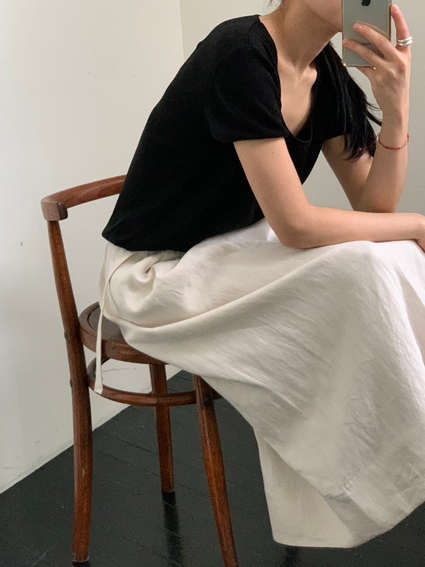 REGULARLY/PLACOR東大門直郵女裝新款休閑熱賣長裙含腰帶亞麻REGULARLY/PLACOR長裙