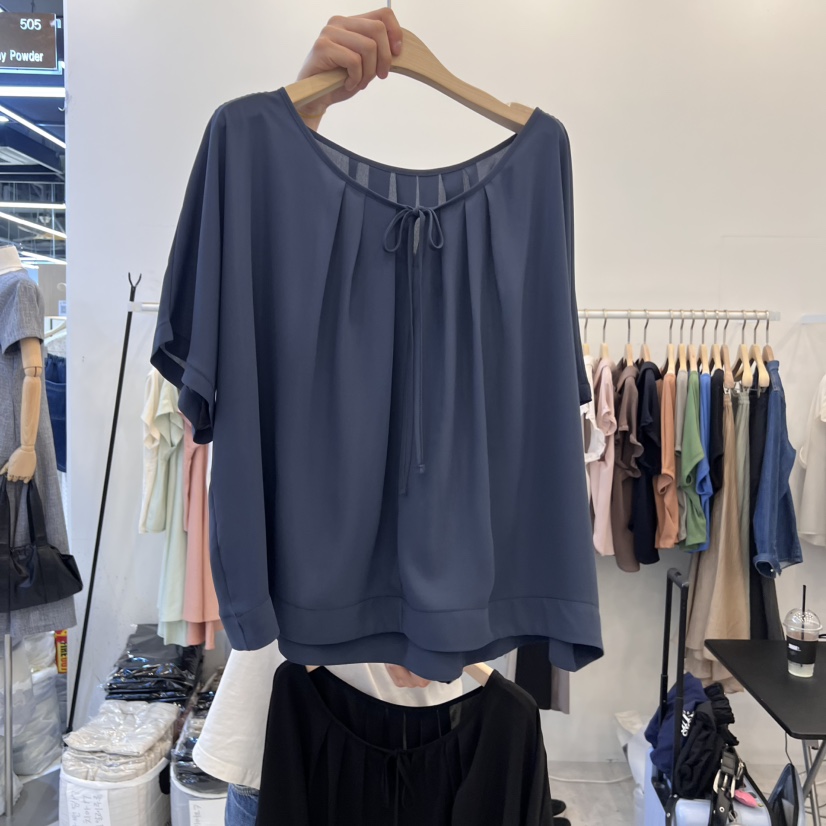 FUNNY POWDER東大門代購女士新品25春夏人氣時尚襯衫蕾絲衫THE FUNNY襯衫/蕾絲衫圖色2